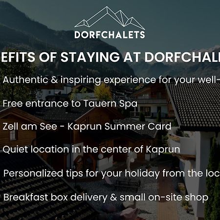 Dorfchalets & Apartments - Authentic Experience In Centre Of Kaprun Including Tauernspa And Summercard 외부 사진